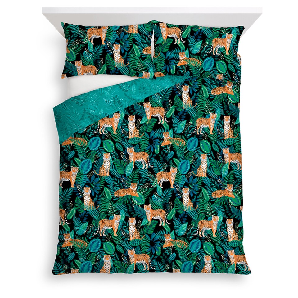 Tesco Tiger Easy Care Duvet Set Kingsize Tesco Groceries