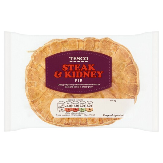 Tesco Steak And Kidney Pie