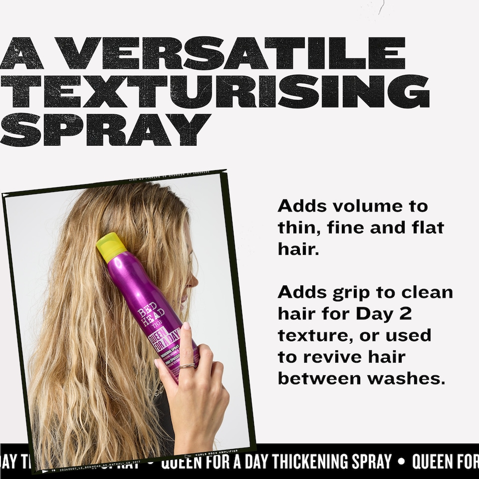 image 1 of Bed Head Tigi Queen For A Day Spray 311Ml