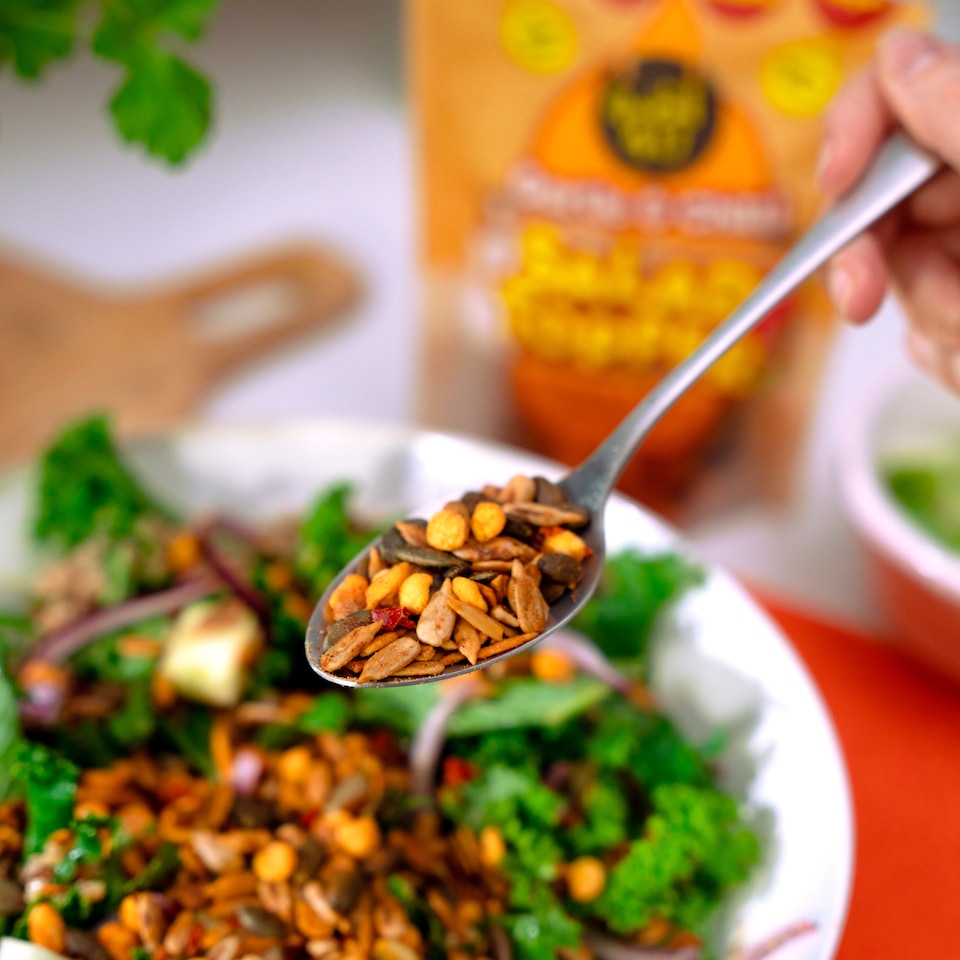 image 1 of Good4U Garlic & Chilli Salad Topper 125g