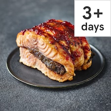 Tesco Finest Scottish Salmon Joint with Rich Mushroom Stuffing & Cranberry Glaze Serves 4