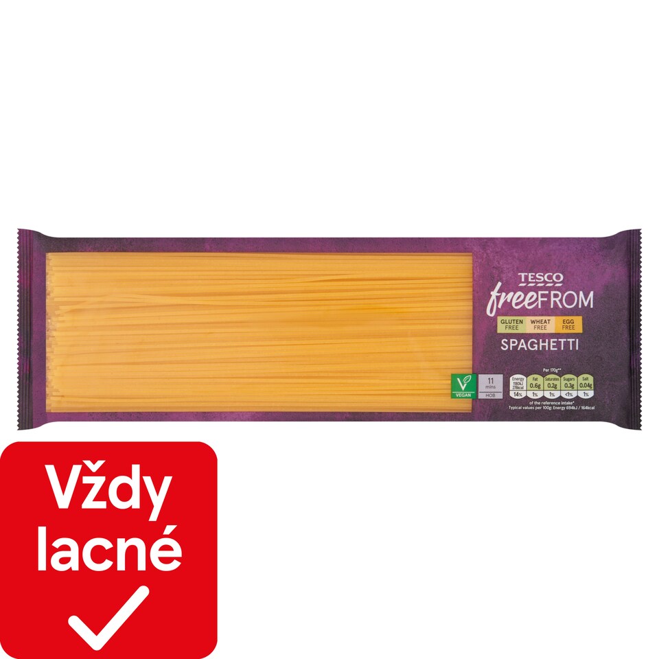 Tesco Free From Spaghetti sušené bezvaječné cestoviny 500 g