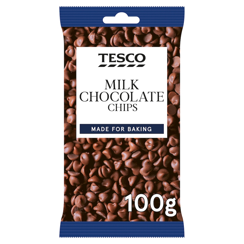 Tesco Milk Chocolate Chips 100G