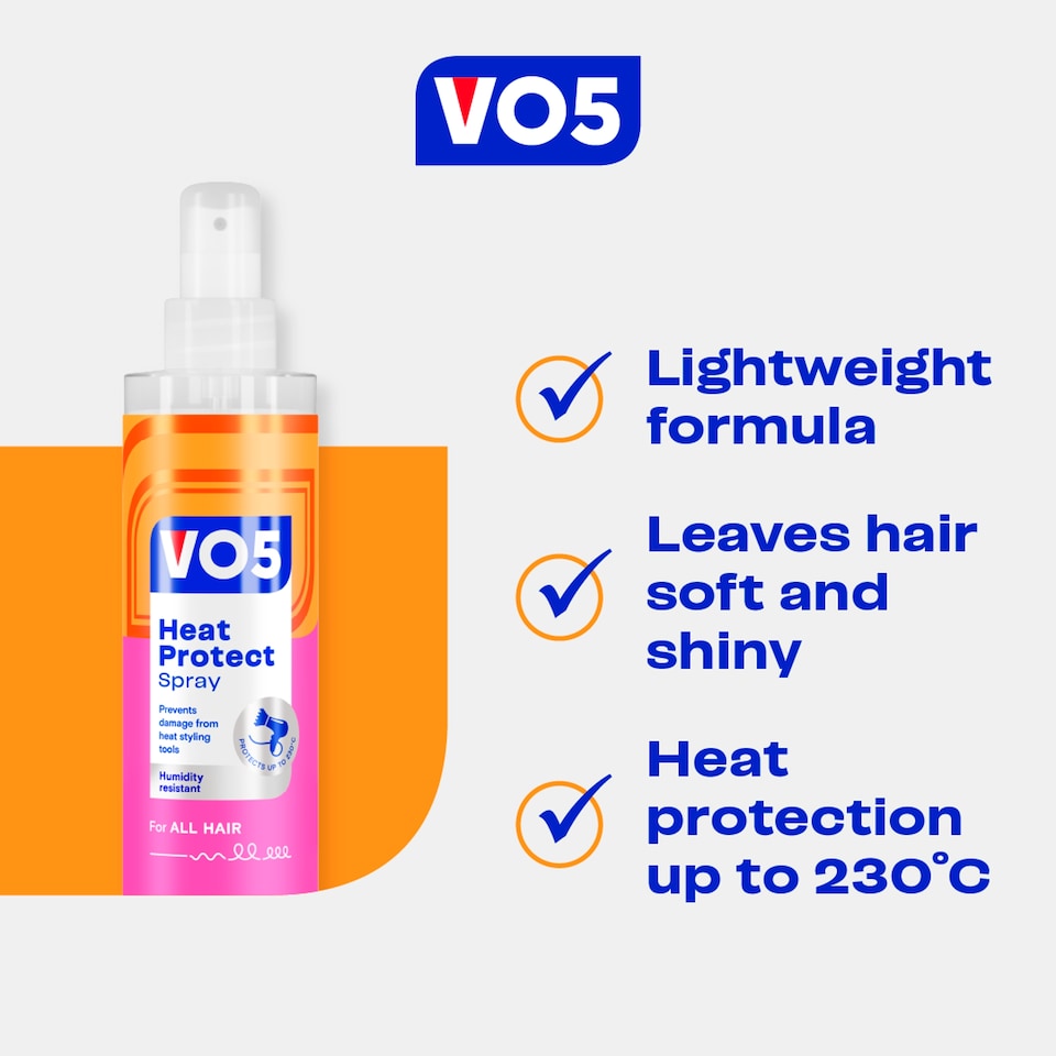 image 1 of Vo5 Heat Protect Styling Spray 200Ml