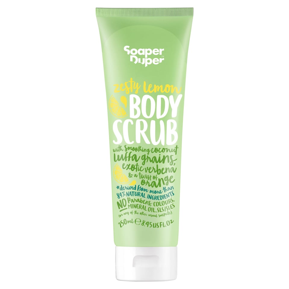 SOAPER DUPER ZESTY LEMON BODY SCRUB 250ML