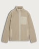 image 4 of F&F Pocket Front Zip Up Fleece Jacket in Cream