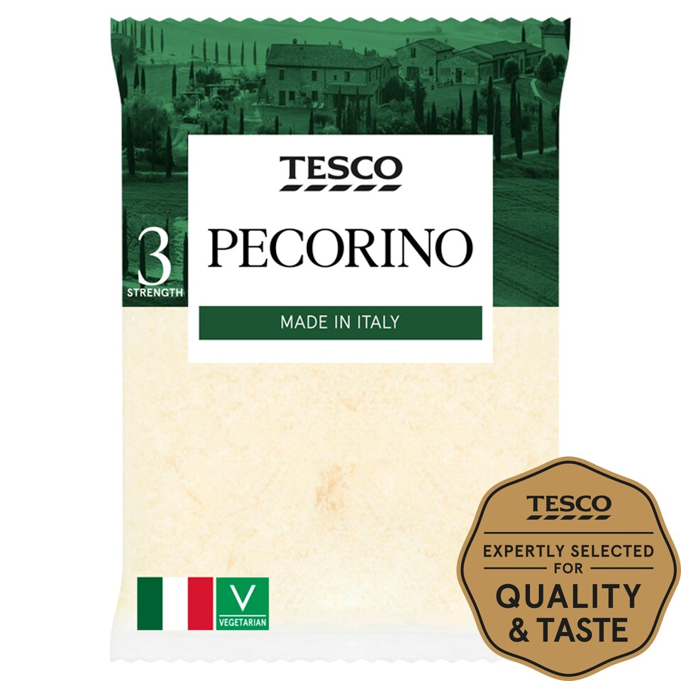 Tesco Grated Pecorino Cheese 50G Tesco Groceries