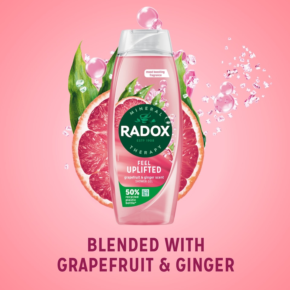 image 1 of Radox Grapefruit & Ginger Feel Uplifted Shower Gel Body Wash 450ml