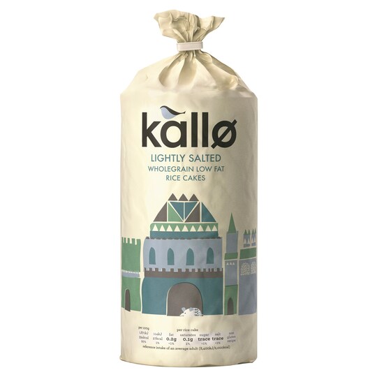Kallo Lightly Sltdw/Grain Low Fat Rice Cake Tesco Groceries