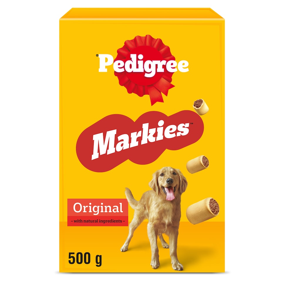 image 1 of Pedigree Markies Adult Dog Treats Marrowbone Biscuits 500g