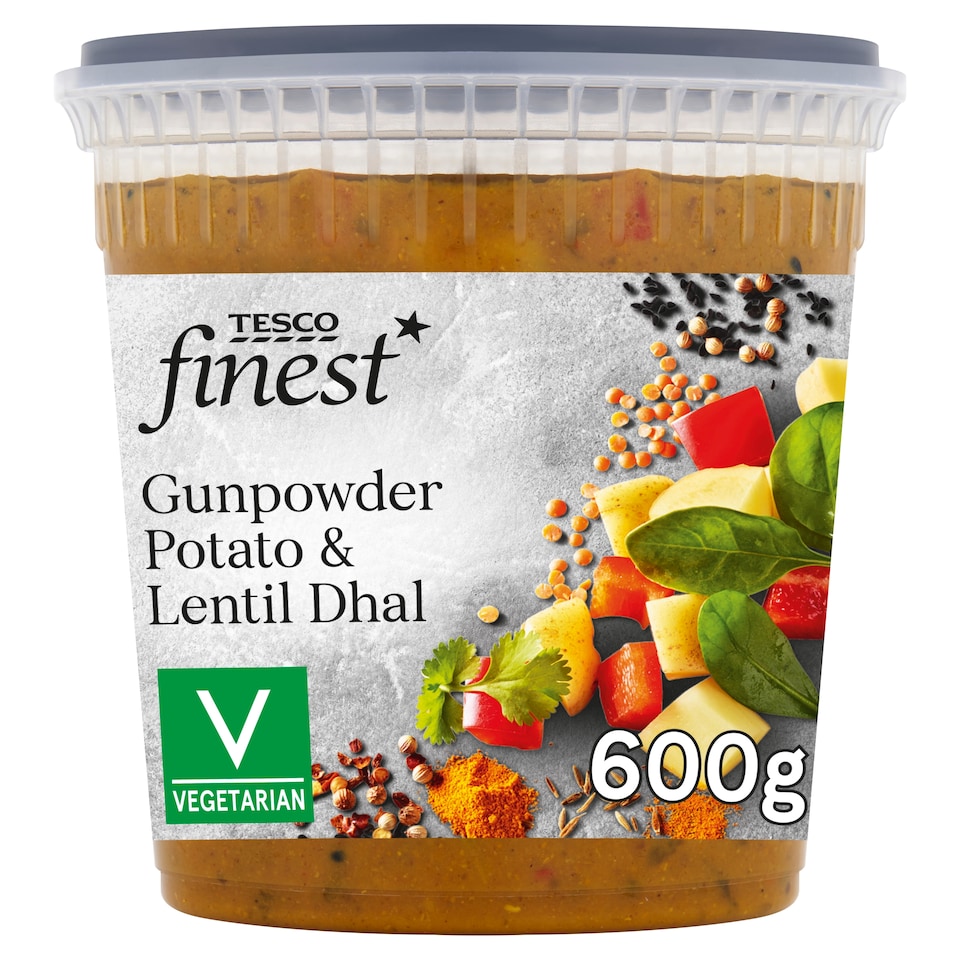 Tesco Finest Gunpowder Potato & Lentil Dhal Soup 600g