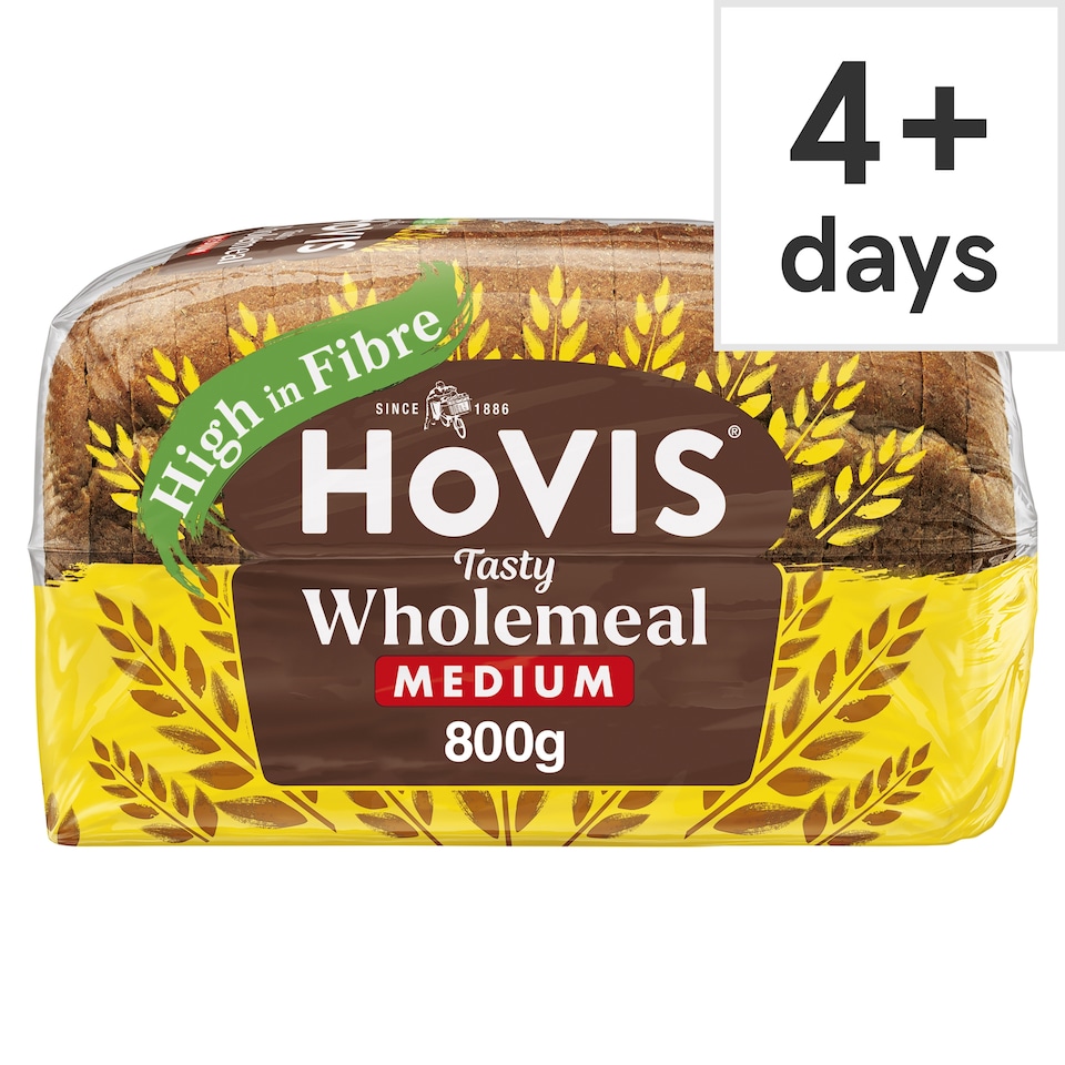image 1 of Hovis Wholemeal Tasty Medium Bread 800g