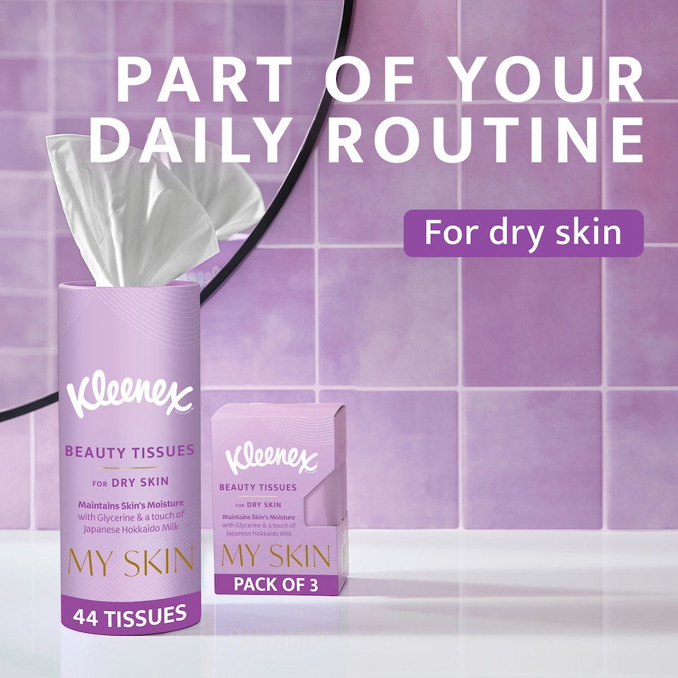 image 1 of Kleenex My Skin Beauty Tissues For Dry Skin 44 sheets
