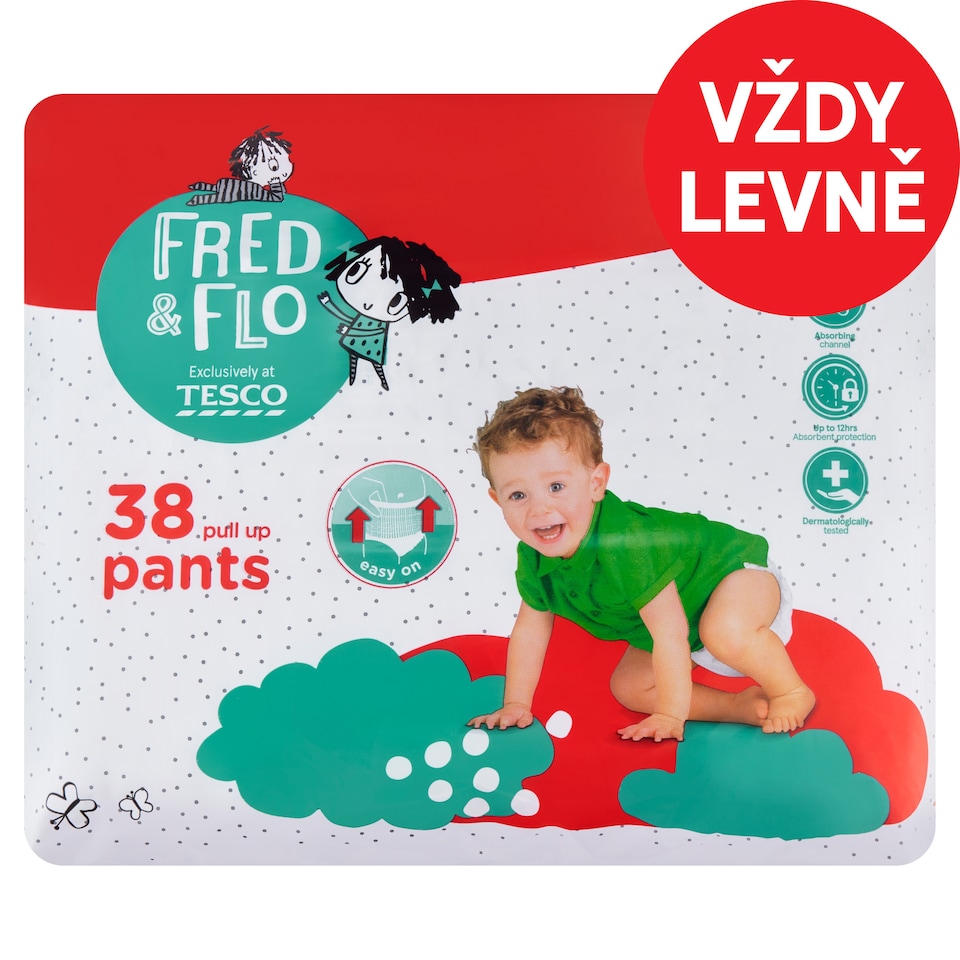 image 1 of Fred & Flo Pull Up Pants 5 Junior 11-18 kg 38 pcs