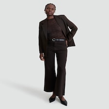 F&F Lace Textured Long Sleeved Top in Olive