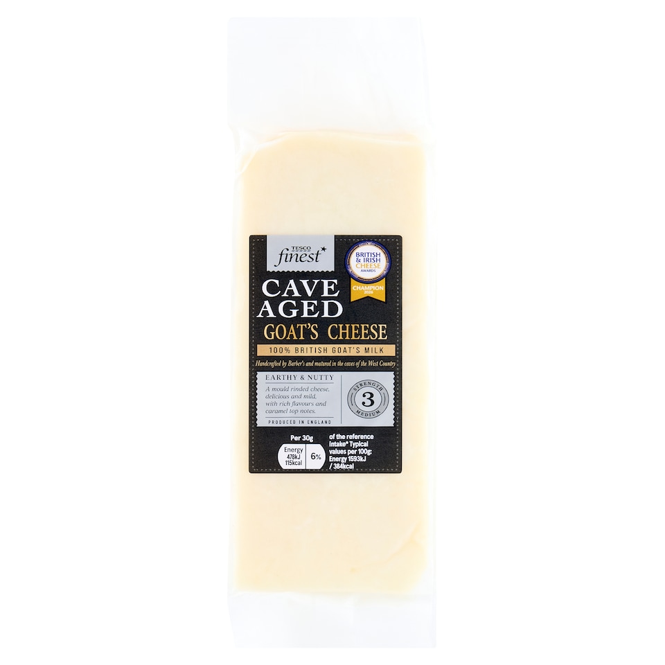 Tesco Finest Cave Aged Goat's Cheese 200 g