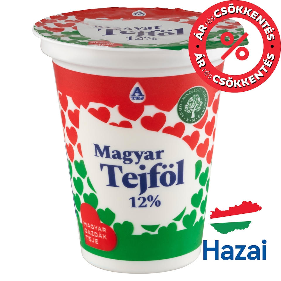 Magyar Tejföl Semi-Fat Sour Cream 12% 140 g