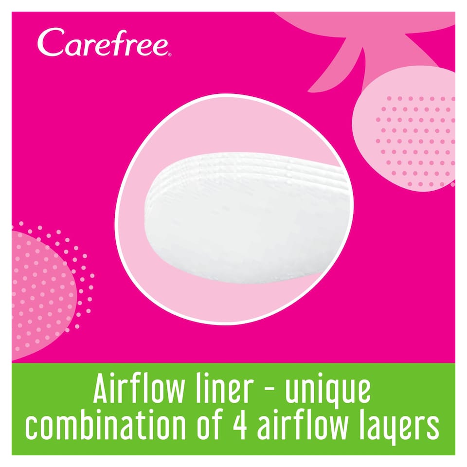 image 1 of Carefree Breathable Aloe Panty Liners 20 Pack