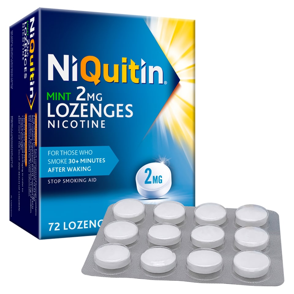 image 1 of NiQuitin Stop Smoking Aid 2mg Nicotine Lozenges - Mint 72s