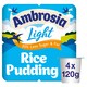 image 1 of Ambrosia Ready to Eat Light Rice Pudding 4x120g