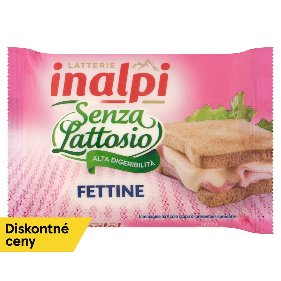 obrázok 1 z Latterie inalpi Fettine bezlaktózový syr plátky 150 g