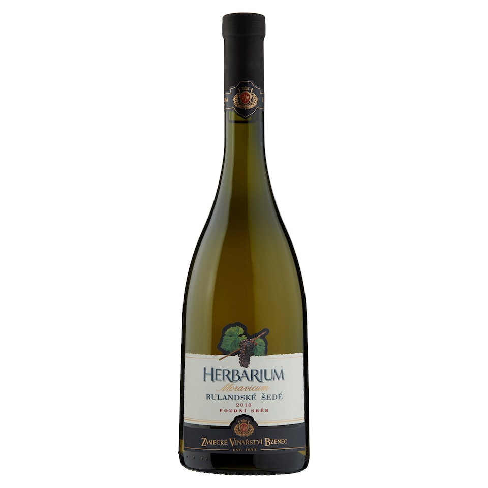 Zámecké Vinařství Bzenec Herbarium Moravicum Pinot Gris Late Harvest Dry White Wine 0.75L