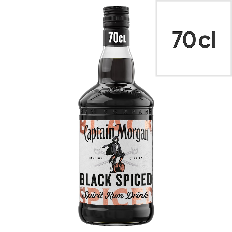 image 1 of Captain Morgan Black Spiced Premium Spirit Drink with Caribbean Rum 700 ml
