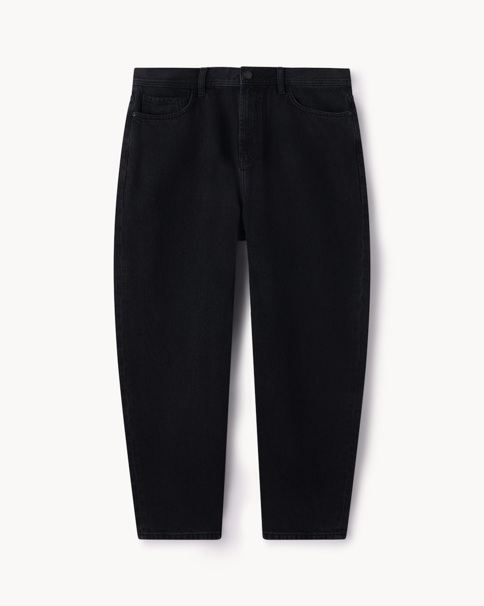 image 1 of F&F Relaxed Fit Jeans in Black