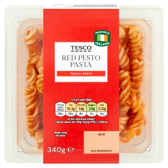 Tesco Red Pesto Pasta 340G Tesco Groceries