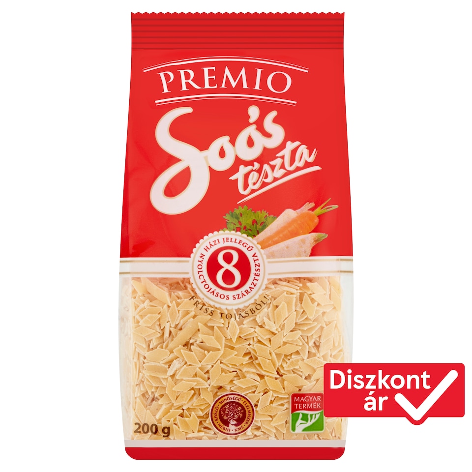 Soós Premio zab házi jellegű nyolctojásos száraztészta 200 g