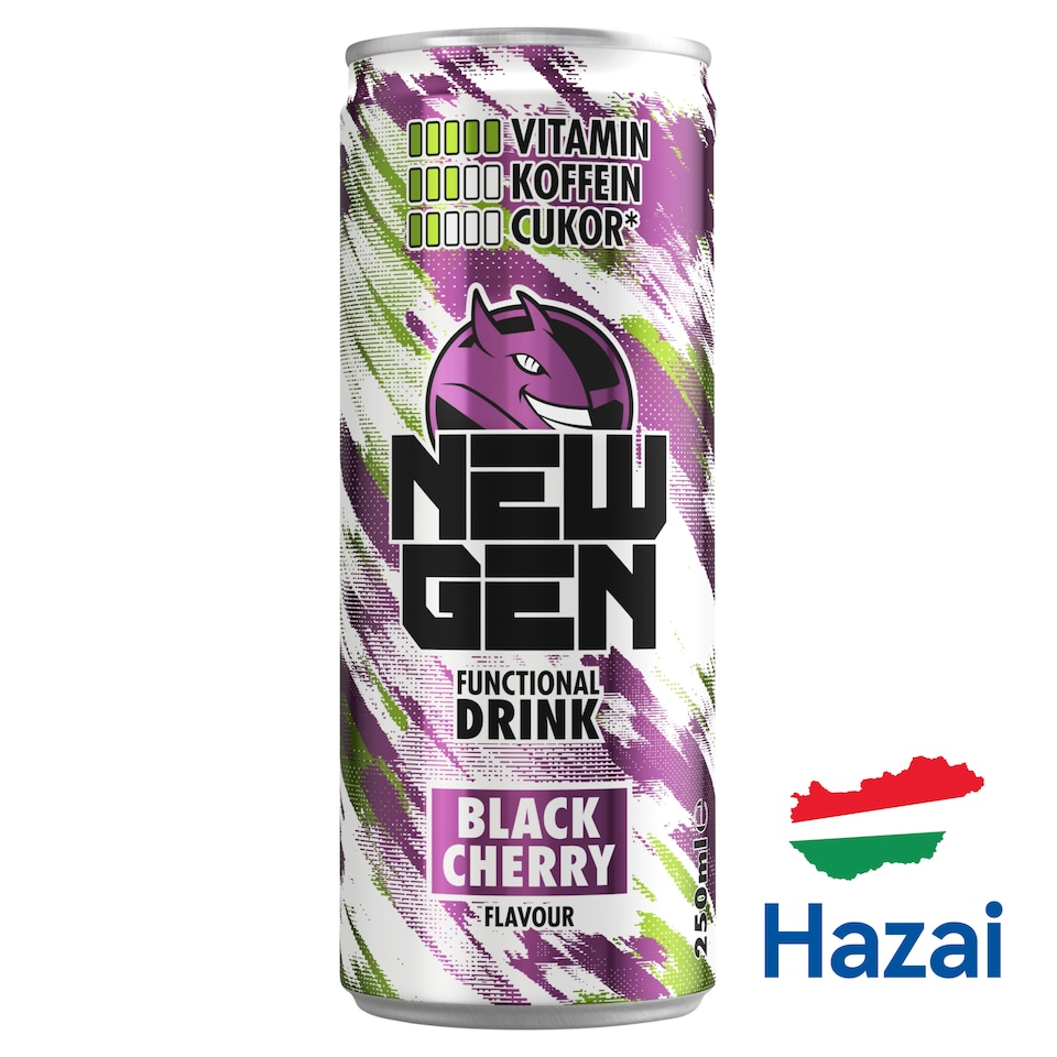 image 1 of New Gen Black Cherry Flavour Functional Drink 250 ml
