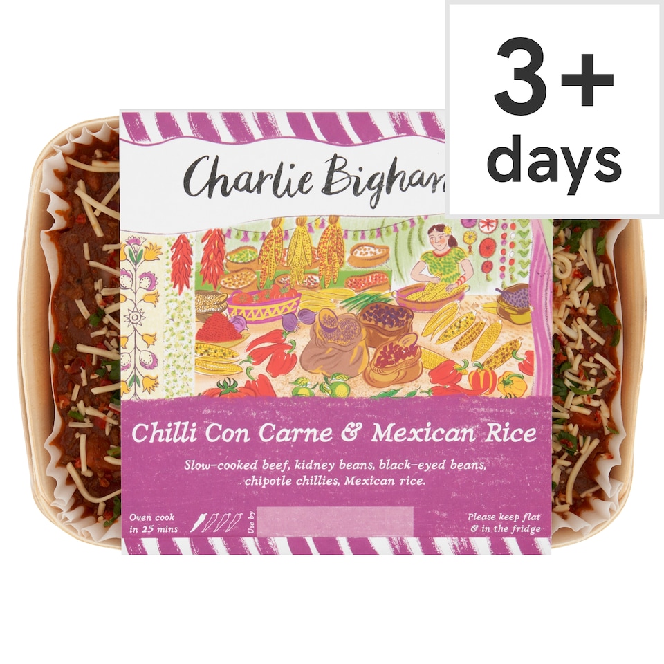 Charlie Bigham's Chilli Con Carne & Rice 840G