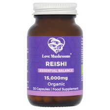 Love Mushrooms Reishi 15000mg 30 Capsules