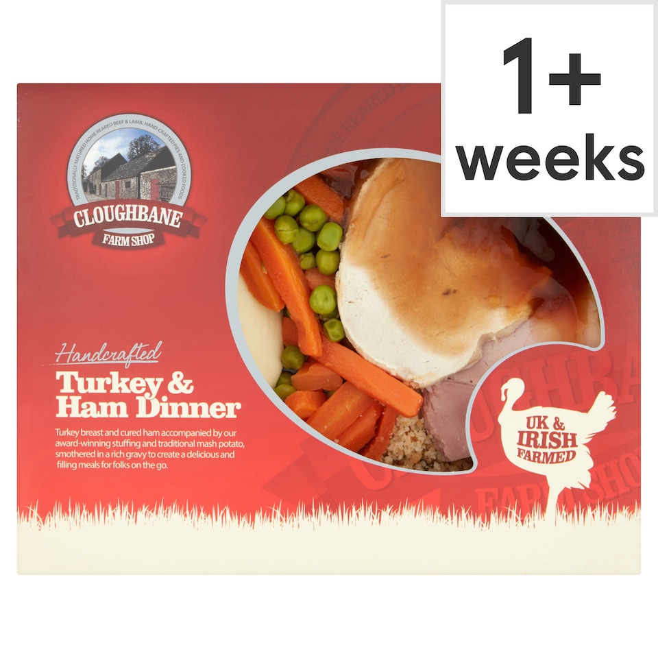 Cloughbane Turkey & Ham Dinner 550G