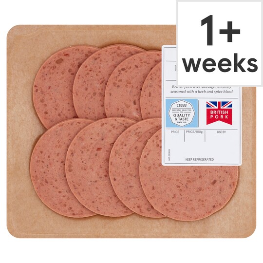 Tesco Deli Liver Sausage 100G Tesco Groceries