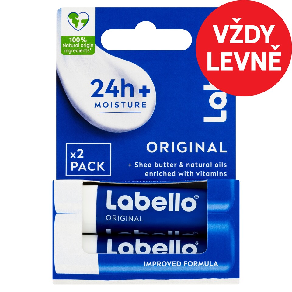 Obrázek 1 pro produkt Labello Original Pečující balzám na rty 2 x 4,8g