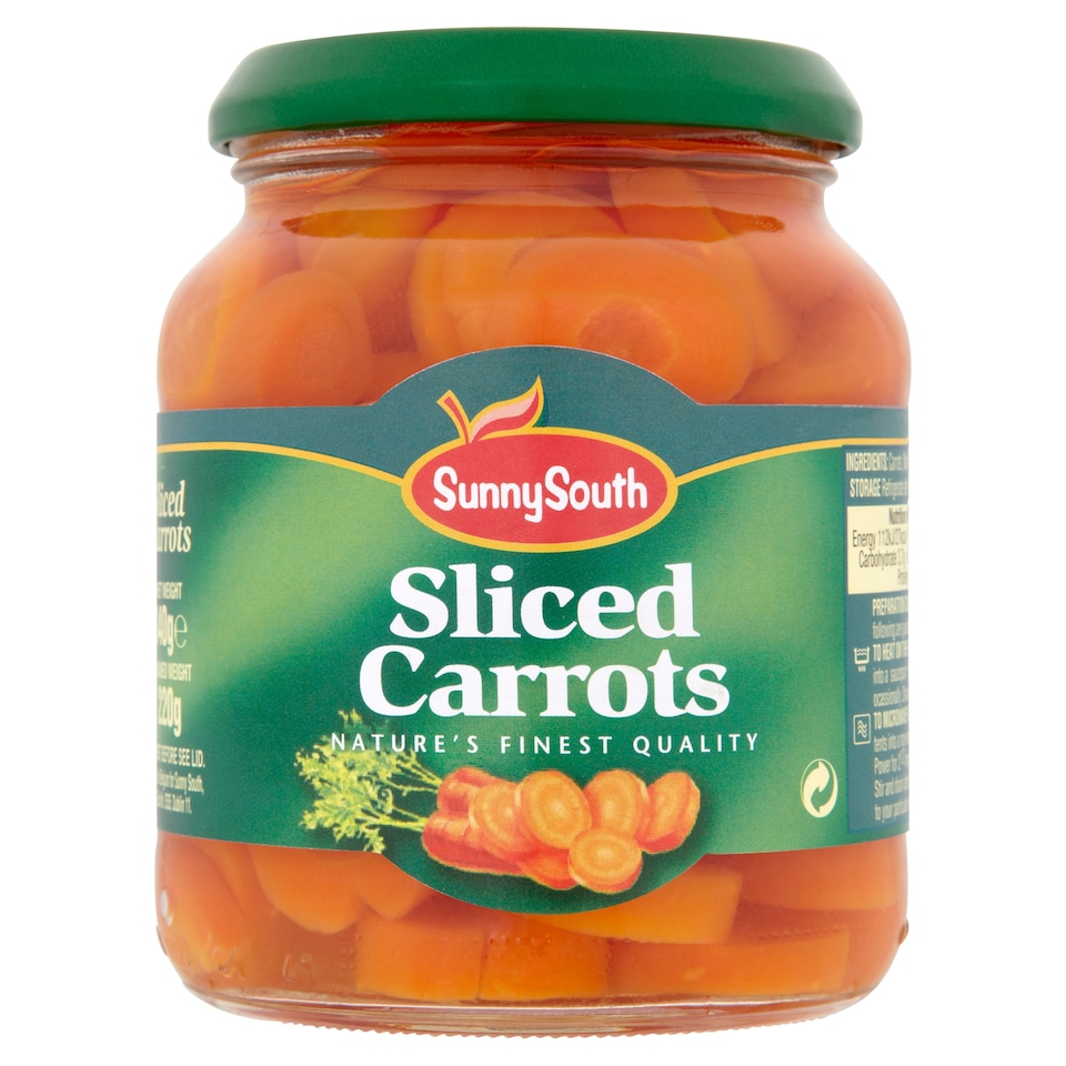 Sunny South Sliced Carrots 340G
