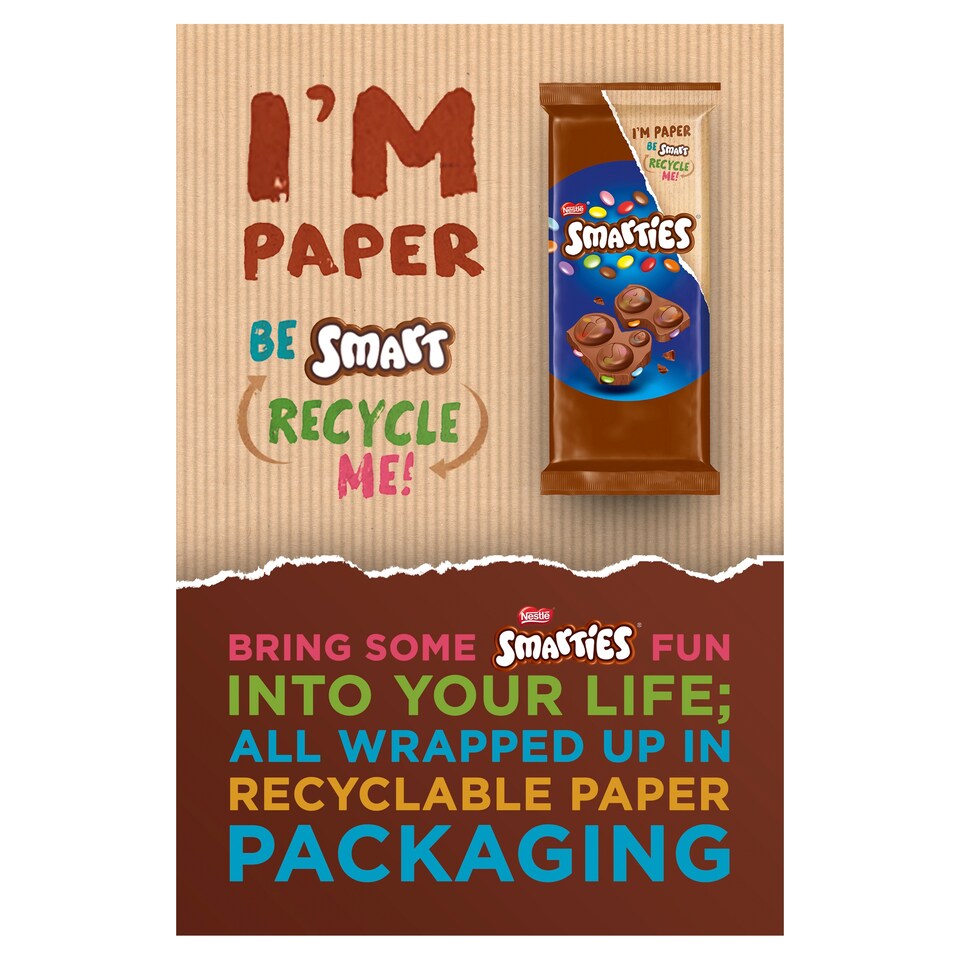 image 1 of Smarties Milk Chocolate Block 90G