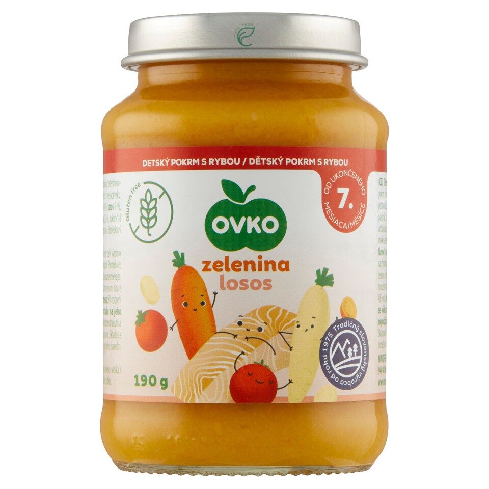 obrázok 1 z OVKO Dojčenský príkrm zeleninová zmes s lososom 190 g