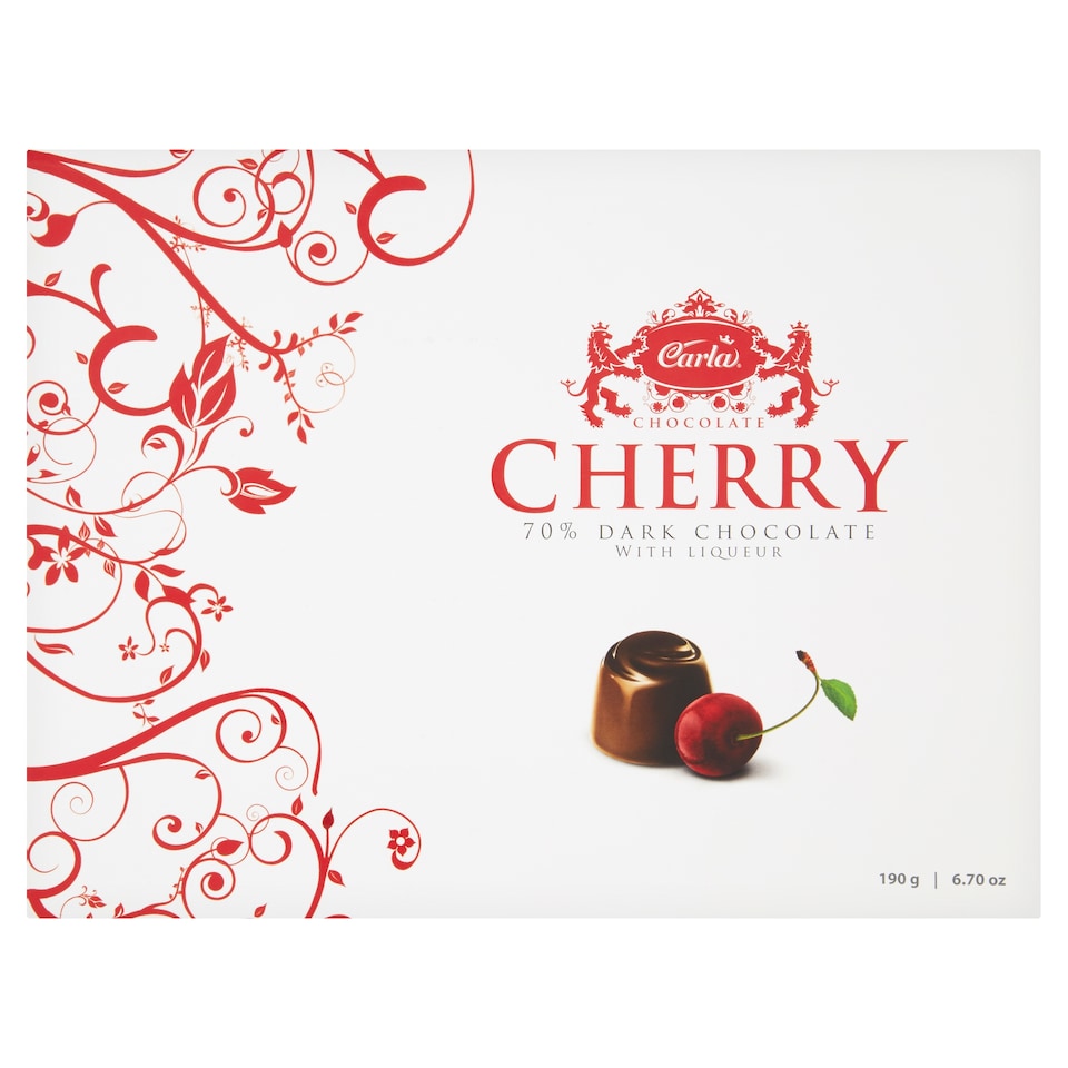 Carla Cherry in 70% Dark Chocolate 190g