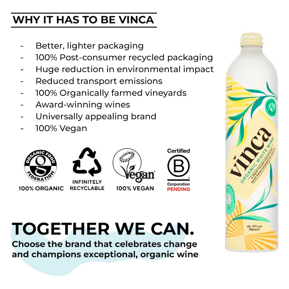 image 1 of VINCA Organic White Wine 75cl