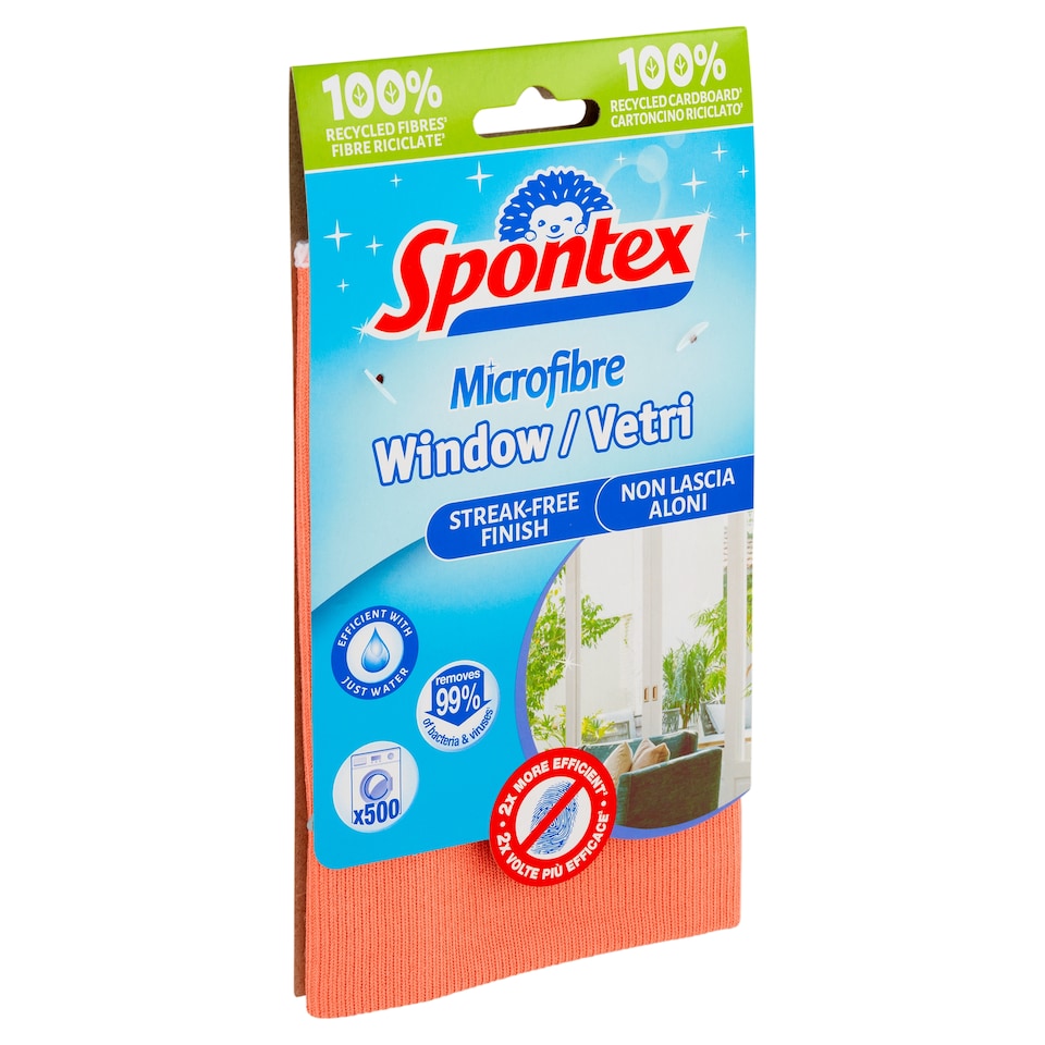 image 1 of Spontex Microfibre Window Cloth