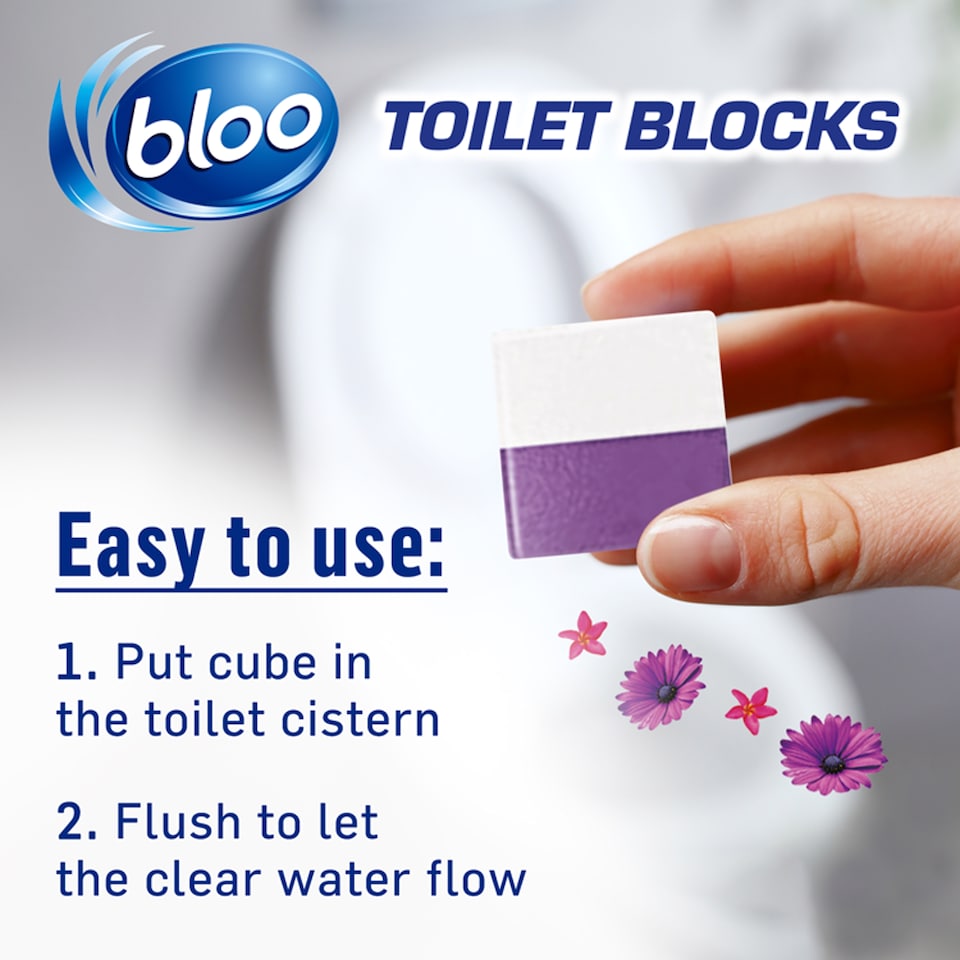 image 1 of Bloo In-Cistern Toilet Blocks Flowers 2 x 50g (100g)