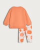 image 2 of F&F Baby 2-Piece Cotton Rich Little Pumpkin Sweatshirt and Legging Set in Orange
