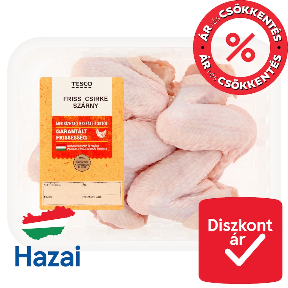 Tesco friss csirke szárny 600 g