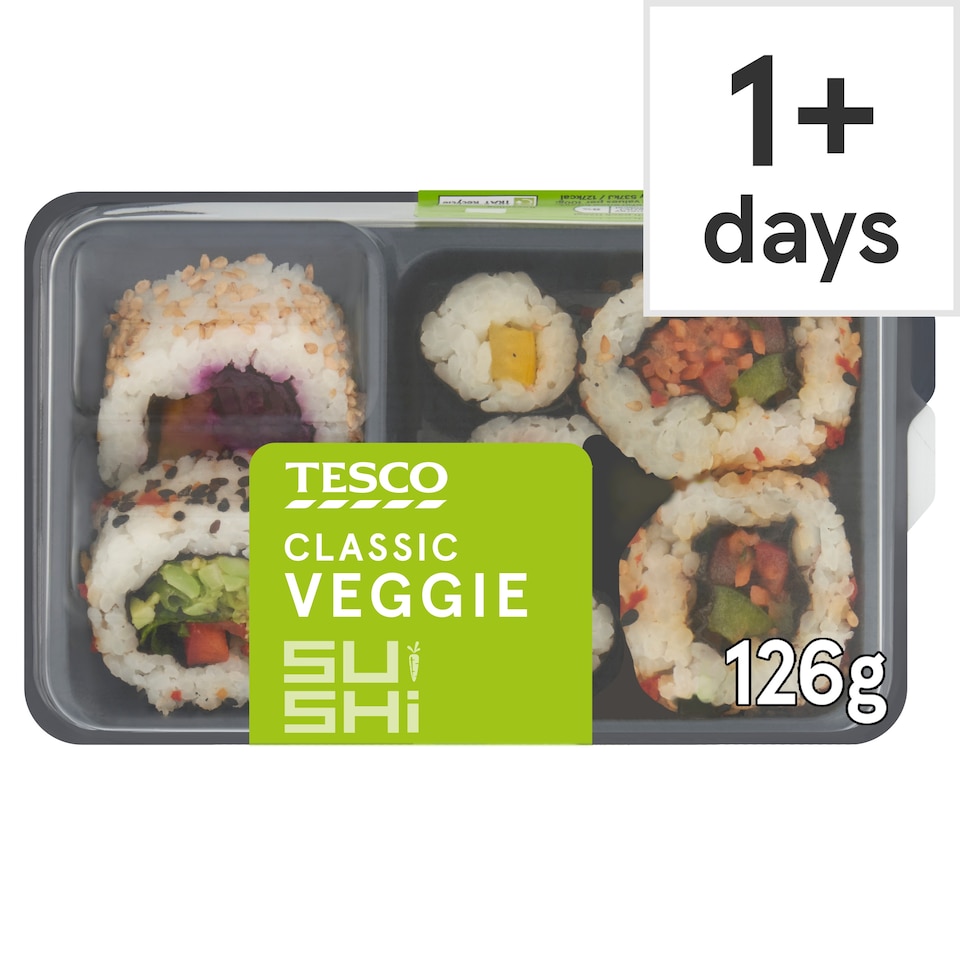 Tesco Classic Veggie Sushi 126g