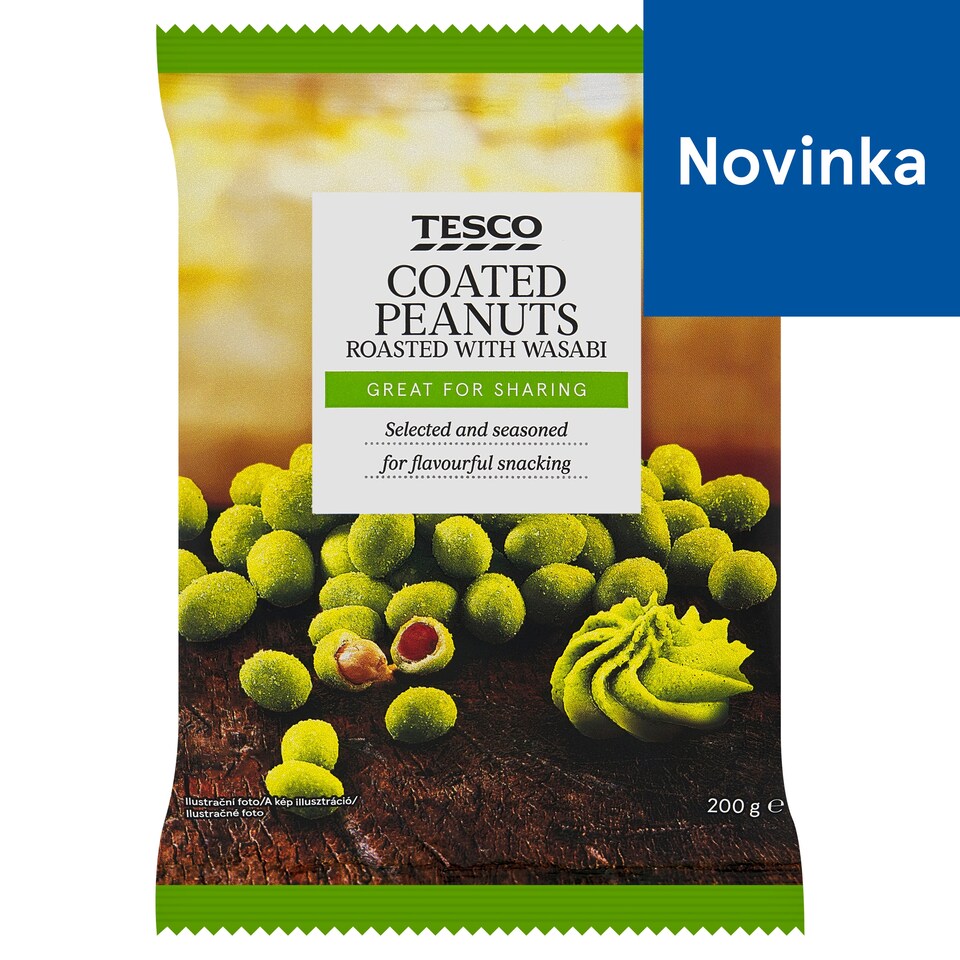 Tesco Coated Peanuts Roasted with Wasabi 200 g
