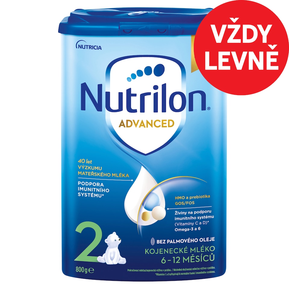 Obrázek 1 pro produkt Nutrilon Advanced 2 pokračovací kojenecké mléko od uk. 6. měsíce 800g