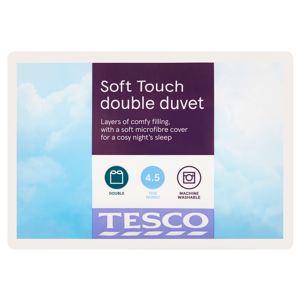 Tesco Soft Touch 4.5 Tog Duvet Double
