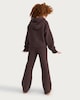 image 3 of F&F Girls 2-Piece Cosy Knitted Hoodie and Trousers Set in Brown